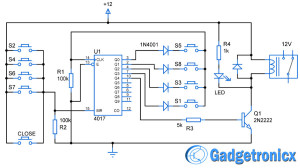 code-locker-ic-cd4017