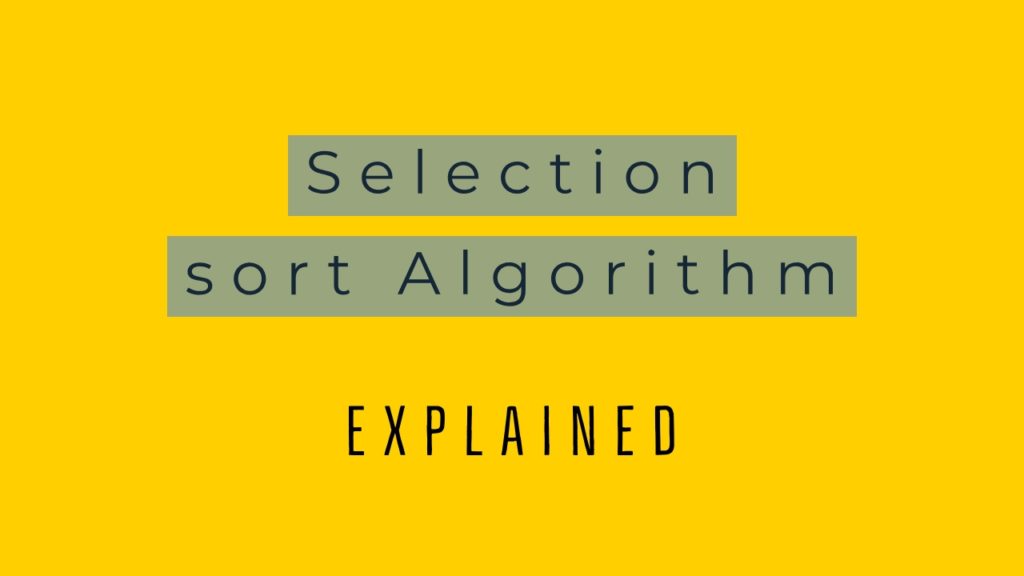 selection-sort-algorithm-explained