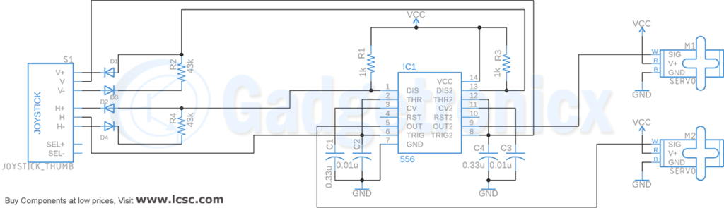 joystick-controller-servo-motor